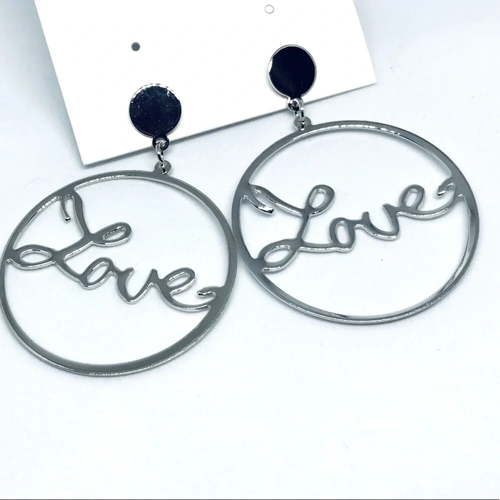 Love Statement Hoops Fashion Earrings 🎄 HP 🎄